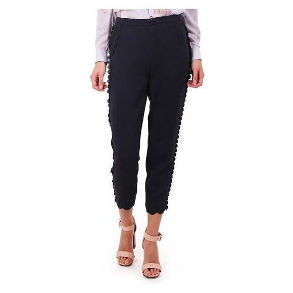 BNWT Ted Baker London Dyanni Scallop Hem Pants - Picture 4 of 15